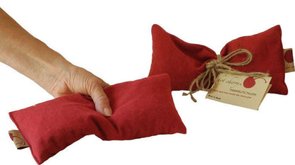 Eye Pillow in Red Denim